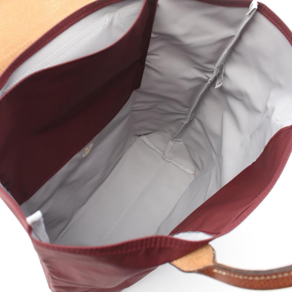Longchamp Le Pliage Original M Tote Bag Nylon Leather Women's Bordeaux Brown - Picture 4 of 5